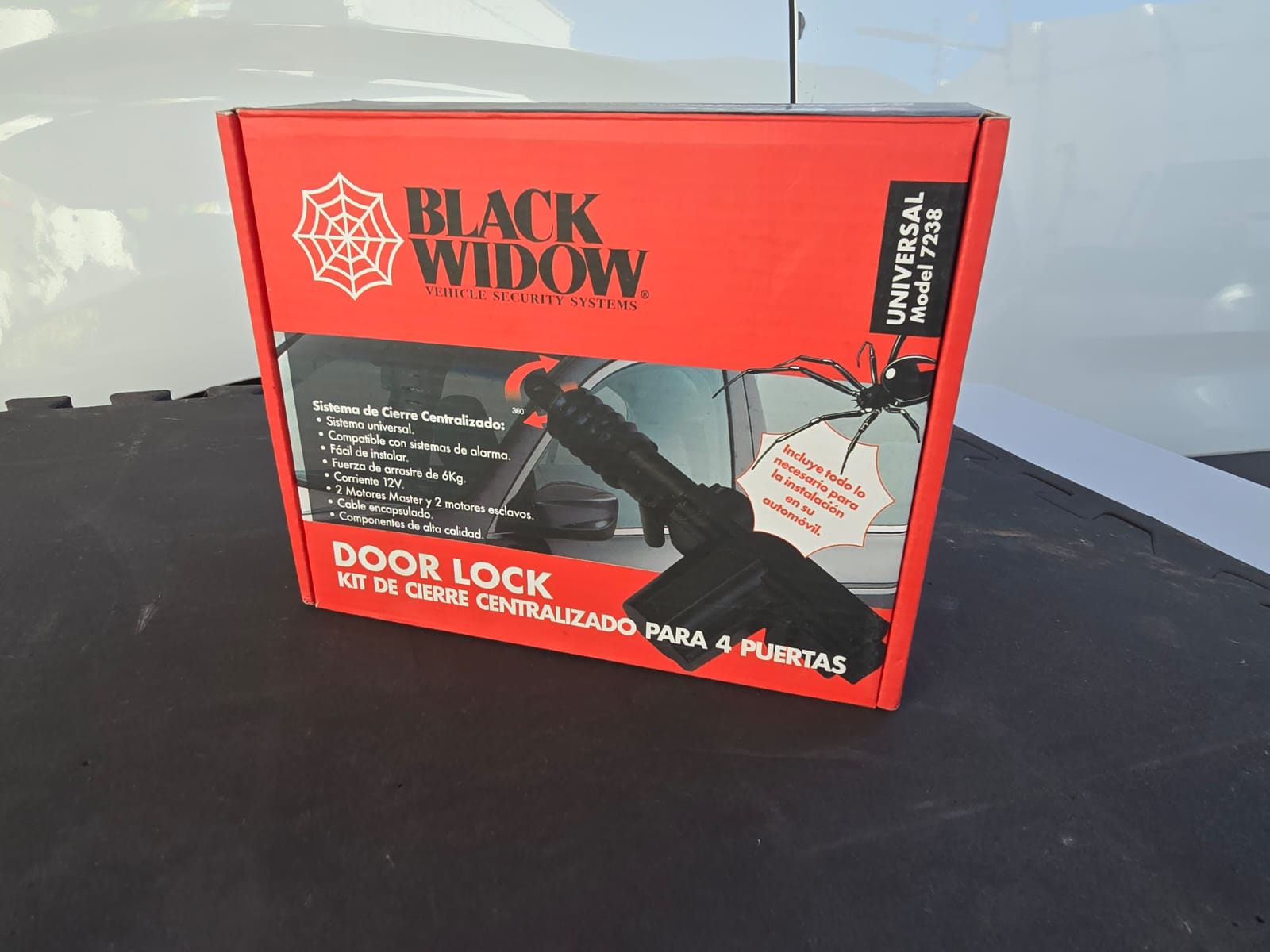 Kit de cierre centralizado Black Widow Door Lock para 4 puertas